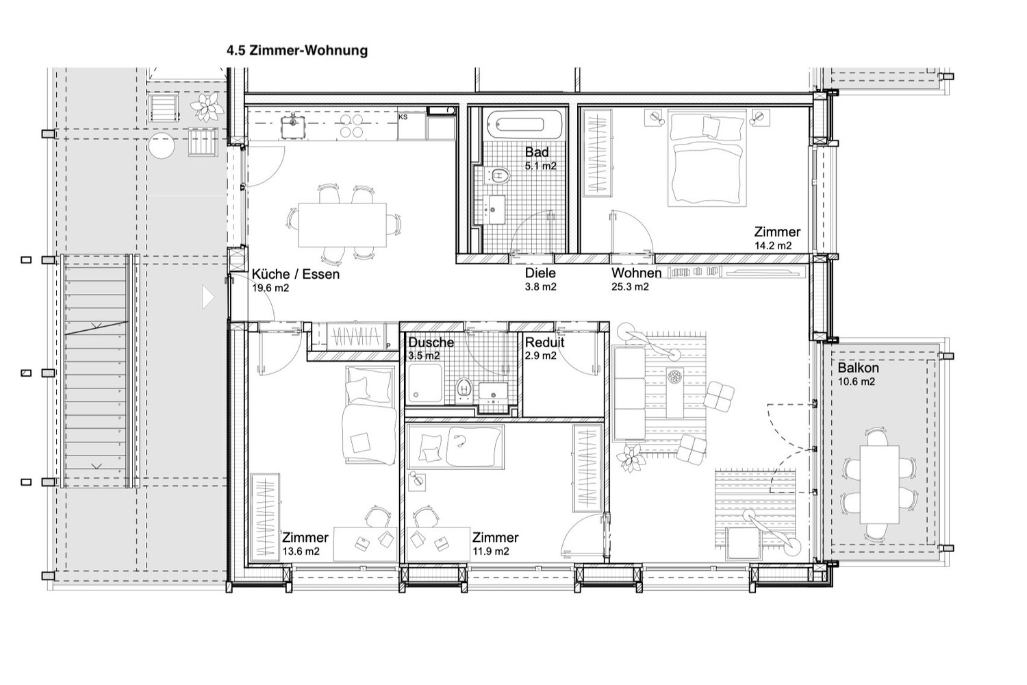 4.5 Zimmer